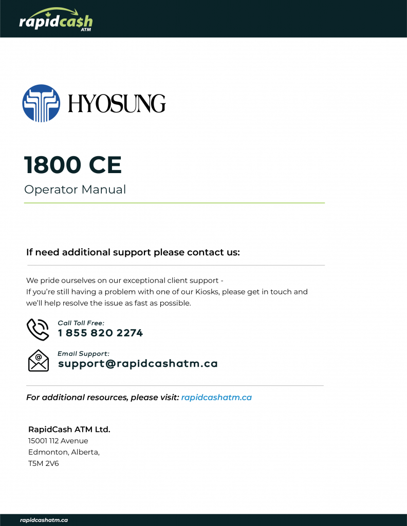 Hyosung 1800 CE Manual