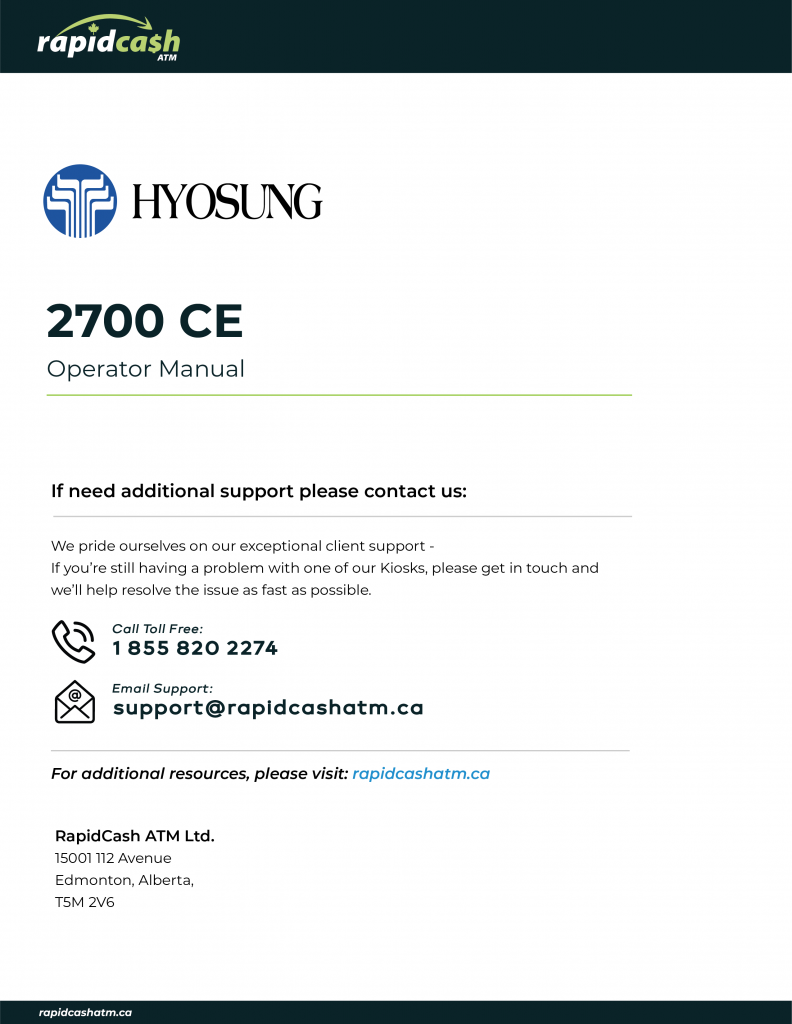 Hyosung 2700 CE Manual